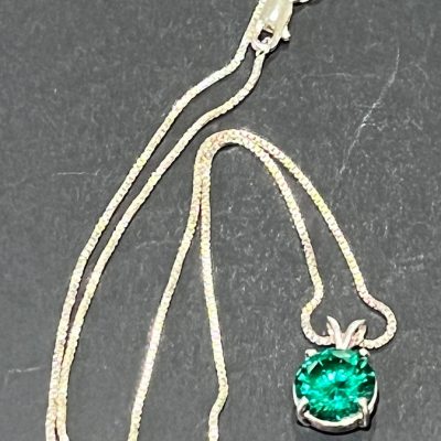 Green CZ Pendant