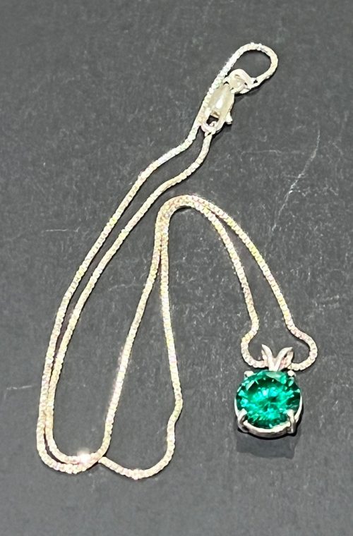 Green CZ Pendant