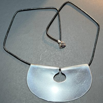 Sterling Silver Half Circle Pendant