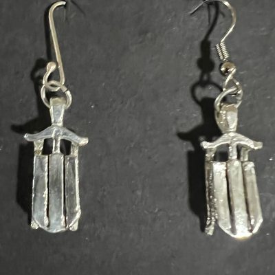 Sterling Sled Earrings