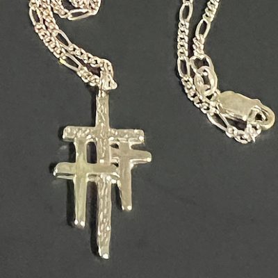 3 Sterling Cross Necklace