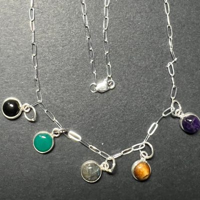 Five Cabochons Necklace