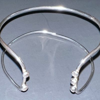 Sterling Silver 5 Dot cuff