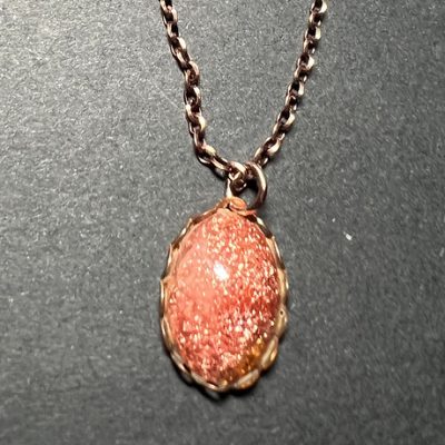 Oval Goldstone Pendant