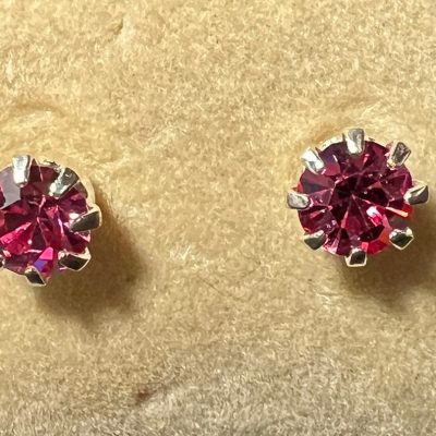 Pink Tourmaline CZ Posts