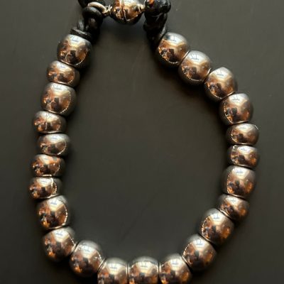 Handmade Sterling Silver Bead Bracelet