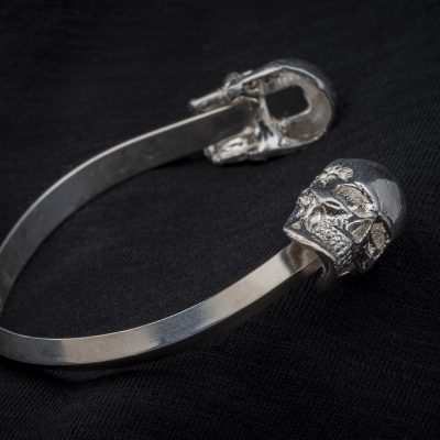 Sterling Silver Skull Bracelet