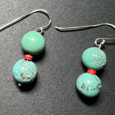 Turquoise Balls Earrings